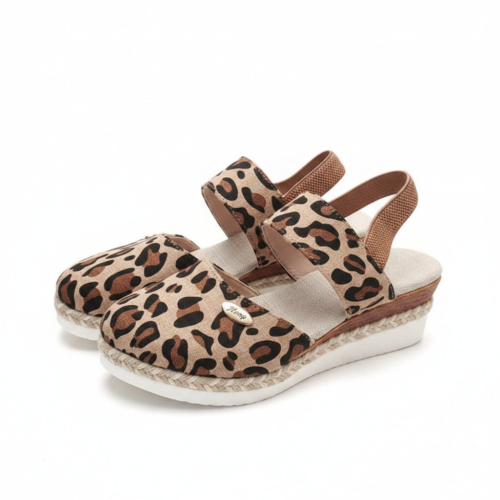 Hemp Rope Wedges Sandals Summer Lightweight Braided Closed Toe Elastic Band Shoes For Women........