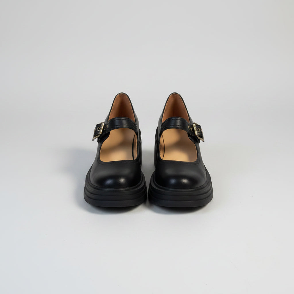 Round-toe High-heeled Mary Jane Shoes For Women....